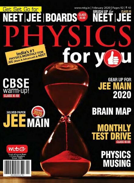 Physics For You – February 2020 Cover