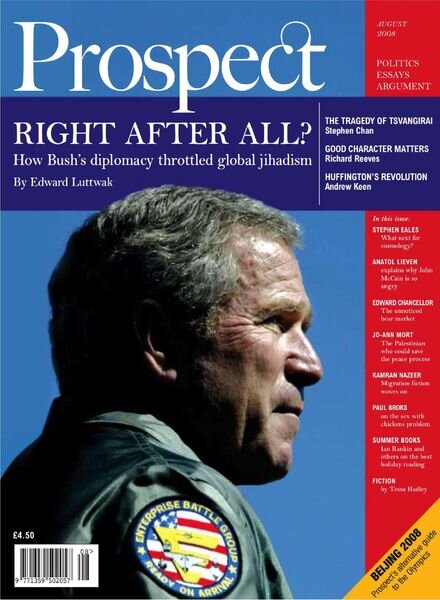 Prospect Magazine – August 2008 Cover