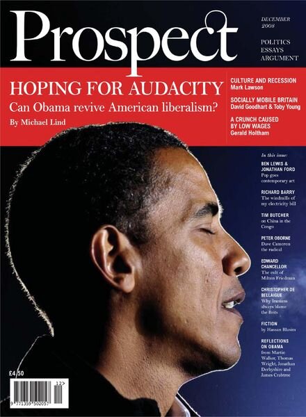 Prospect Magazine – December 2008 Cover
