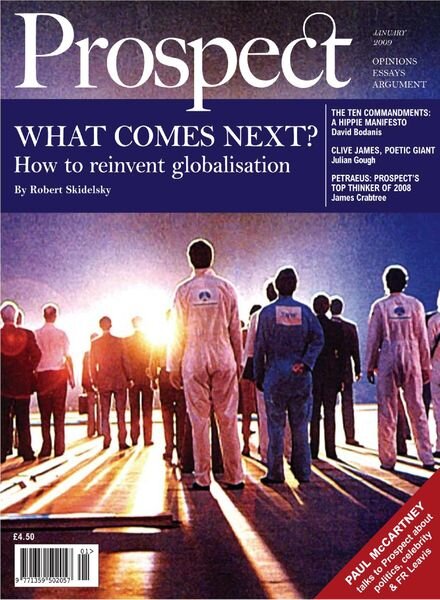 Prospect Magazine – January 2009 Cover