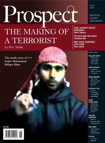 Prospect Magazine – June 2007 Cover