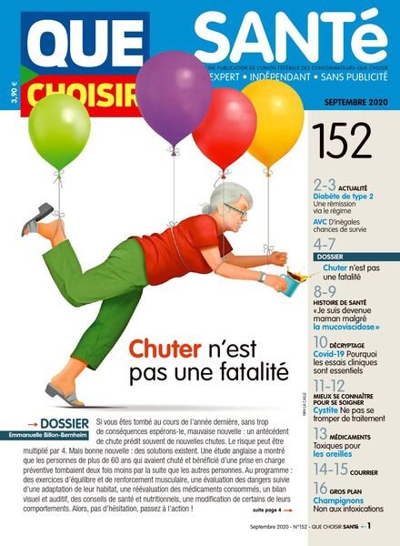 Que Choisir Sante – Septembre 2020 Cover