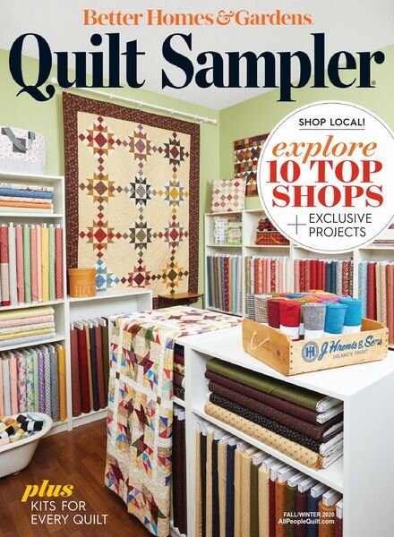 Quilt Sampler – August 2020 Cover