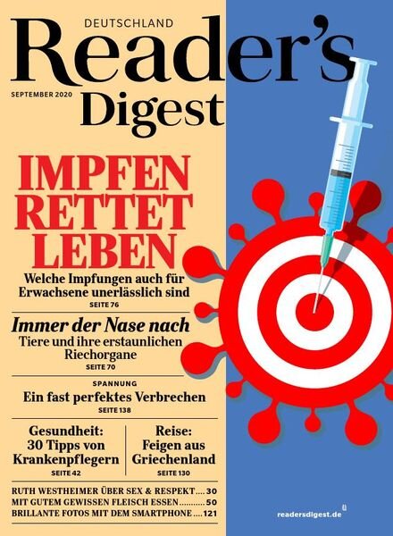 Reader’s Digest Germany – September 2020 Cover