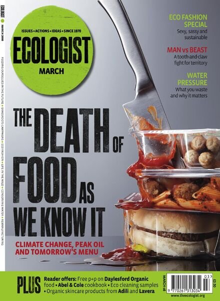 Resurgence & Ecologist – Ecologist, Vol 38 N 2 – Mar 2008 Cover