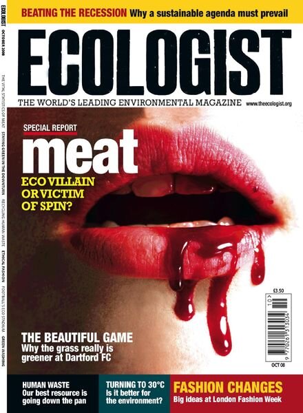 Resurgence & Ecologist – Ecologist, Vol 38 N 8 – October 2008 Cover