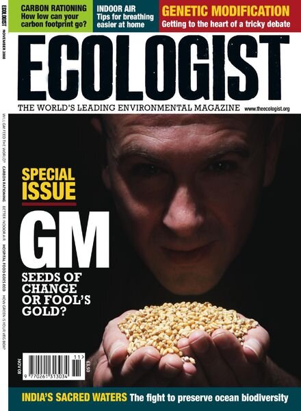 Resurgence & Ecologist – Ecologist, Vol 38 N 9 – Nov 2008 Cover