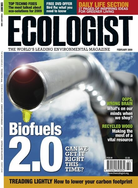 Resurgence & Ecologist – Ecologist, Vol 39 N 1 – Feb 2009 Cover