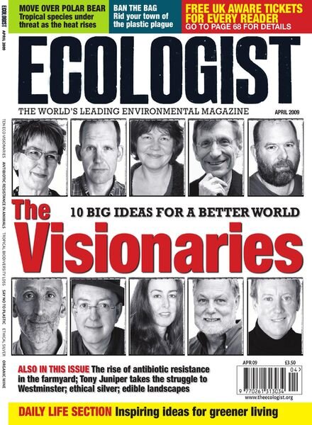 Resurgence & Ecologist – Ecologist, Vol 39 N 3 – April 2009 Cover
