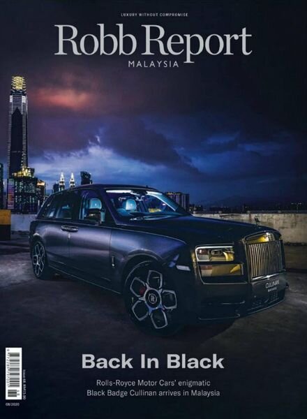 Robb Report Malaysia – August 2020 Cover