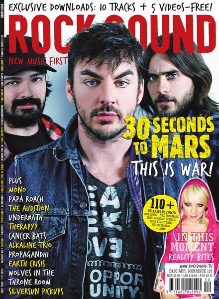 Rock Sound Magazine – April 2009 Cover