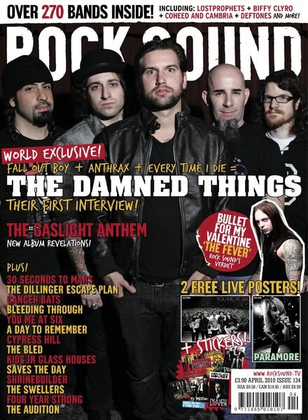Rock Sound Magazine – April 2010 Cover