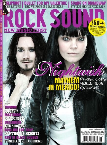 Rock Sound Magazine – August 2008 Cover