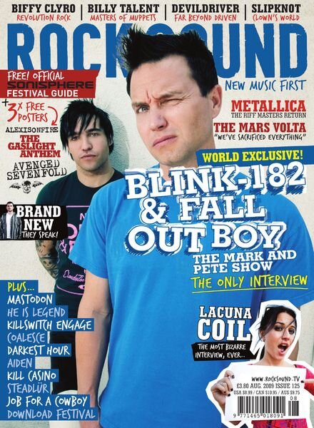 Rock Sound Magazine – August 2009 Cover