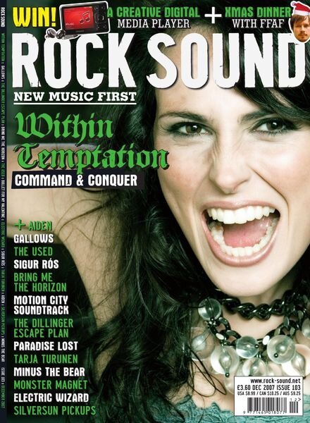 Rock Sound Magazine – December 2007 Cover
