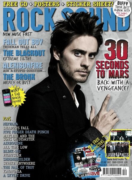 Rock Sound Magazine – December 2009 Cover