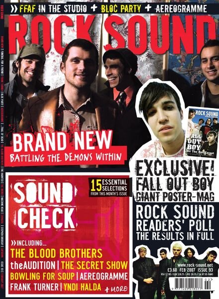 Rock Sound Magazine – February 2007 Cover
