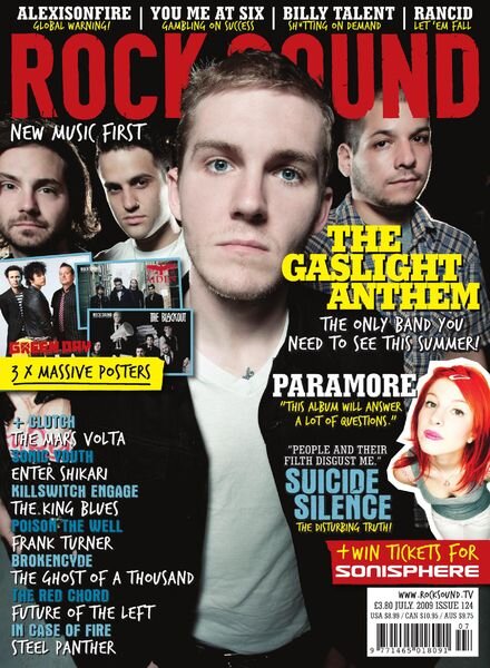 Rock Sound Magazine – July 2009 Cover