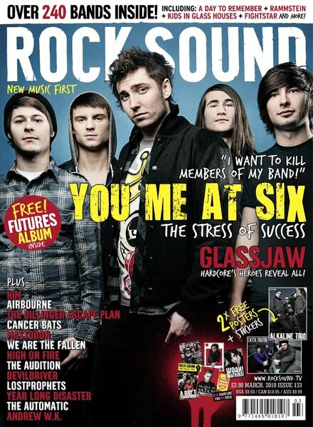 Rock Sound Magazine – March 2010 Cover