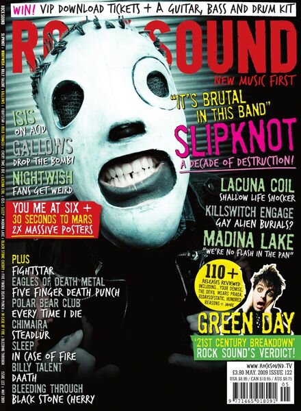 Rock Sound Magazine – May 2009 Cover