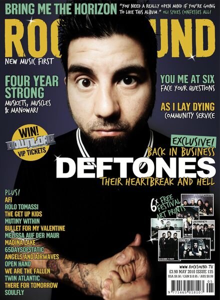 Rock Sound Magazine – May 2010 Cover