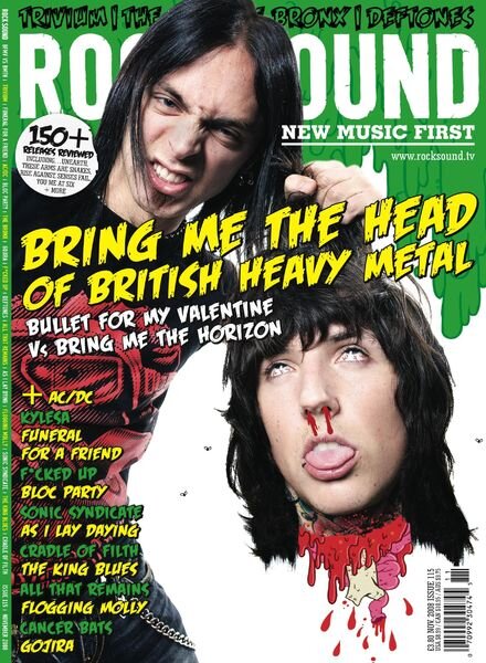 Rock Sound Magazine – November 2008 Cover