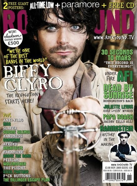 Rock Sound Magazine – November 2009 Cover