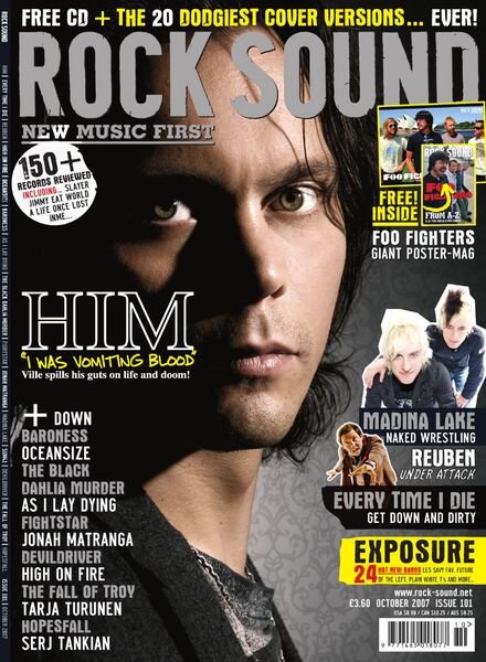 Rock Sound Magazine – October 2007 Cover