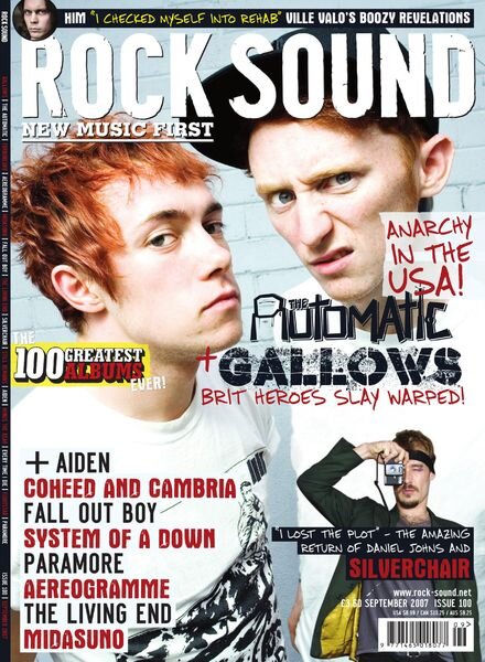 Rock Sound Magazine – September 2007 Cover