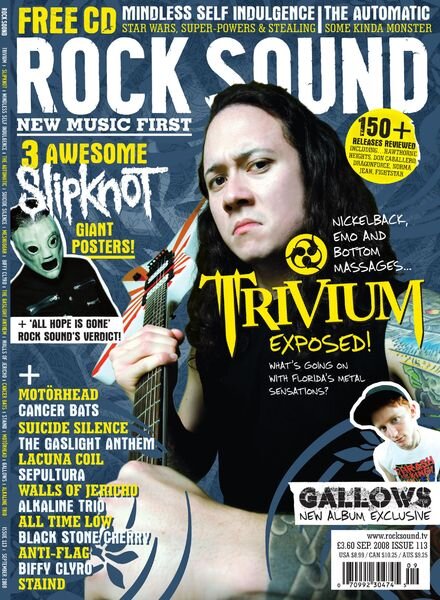 Rock Sound Magazine – September 2008 Cover
