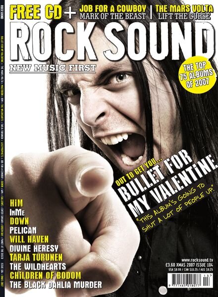 Rock Sound Magazine – Xmas 2007 Cover