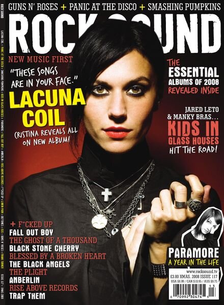 Rock Sound Magazine – Xmas 2008 Cover