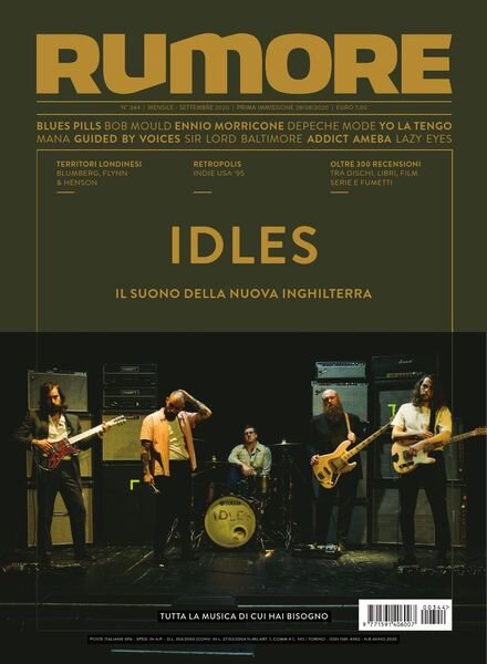 Rumore – Settembre 2020 Cover