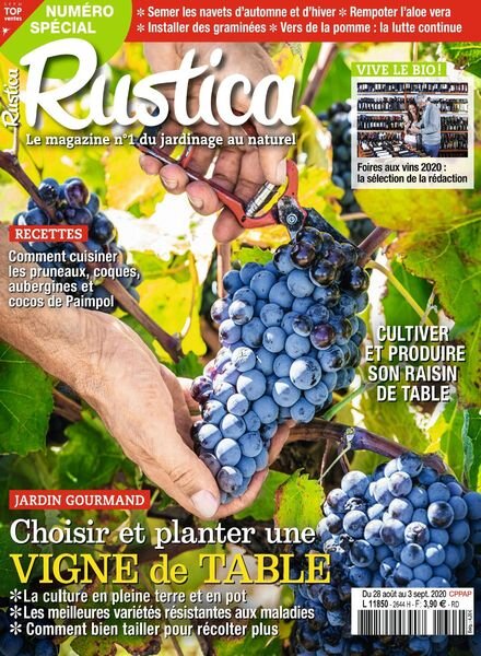 Rustica – 28 Aout 2020 Cover