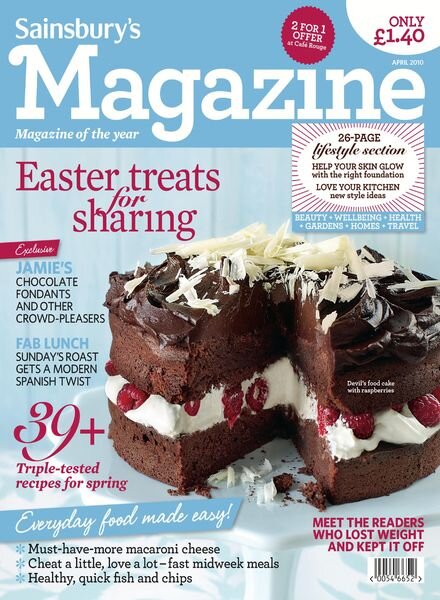 Sainsbury’s Magazine – April 2010 Cover