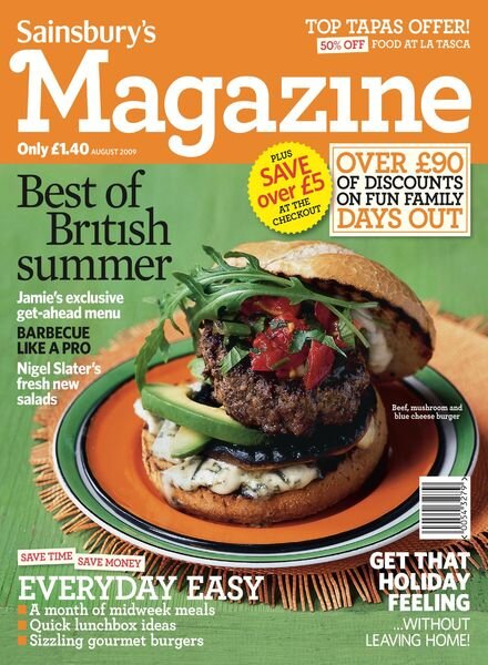 Sainsbury’s Magazine – August 2009 Cover