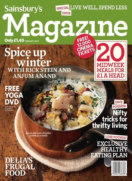 Sainsbury’s Magazine – February 2009 Cover