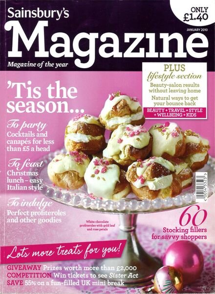 Sainsbury’s Magazine – January 2010 Cover