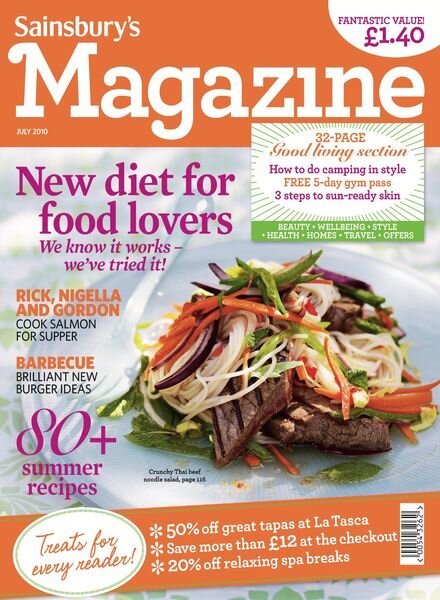 Sainsbury’s Magazine – July 2010 Cover