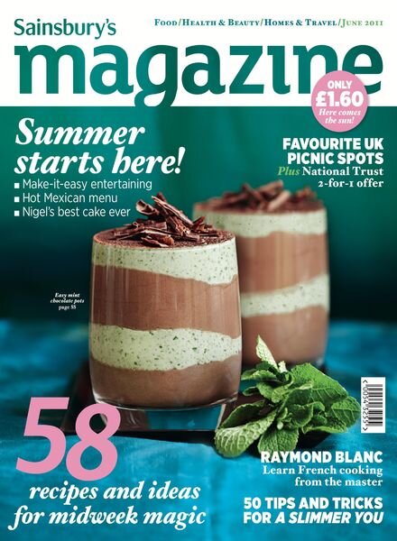 Sainsbury’s Magazine – June 2011 Cover