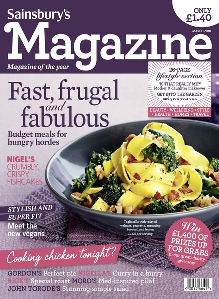 Sainsbury’s Magazine – March 2010 Cover