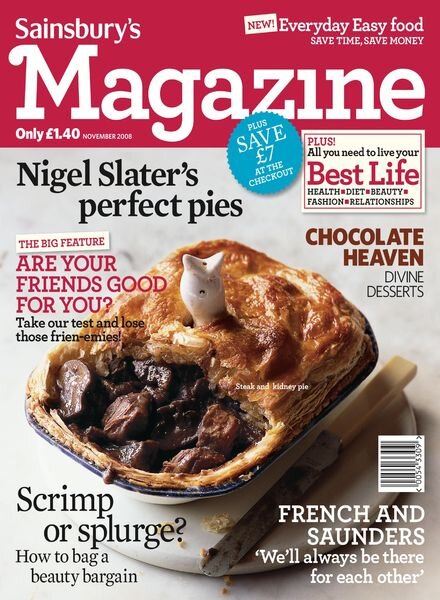 Sainsbury’s Magazine – November 2008 Cover