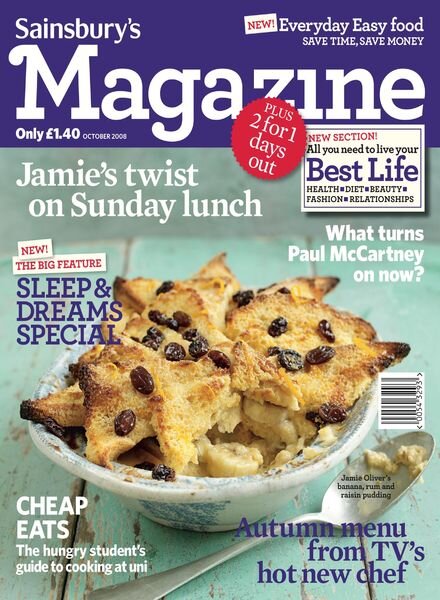 Sainsbury’s Magazine – October 2008 Cover