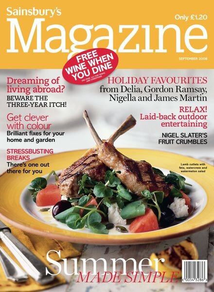 Sainsbury’s Magazine – September 2008 Cover