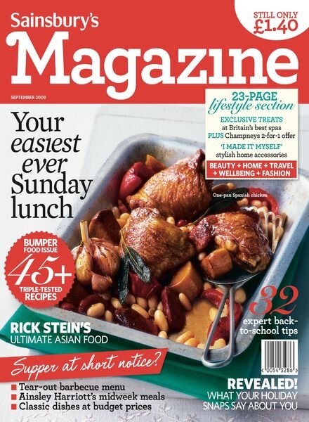Sainsbury’s Magazine – September 2009 Cover