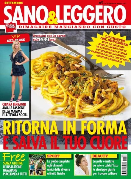 Sano & Leggero – settembre 2020 Cover