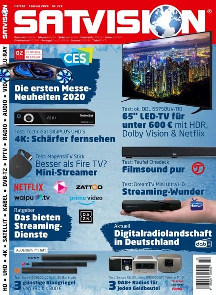 Satvision – Februar 2020 Cover