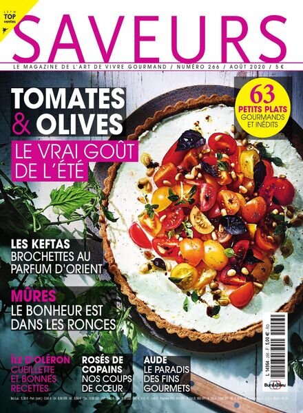 Saveurs France – Aout 2020 Cover