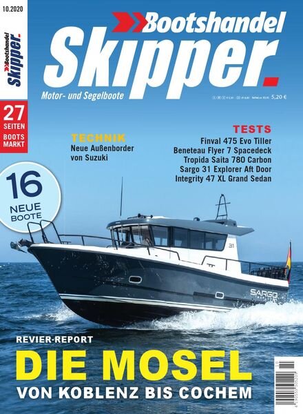Skipper Bootshandel – September 2020 Cover