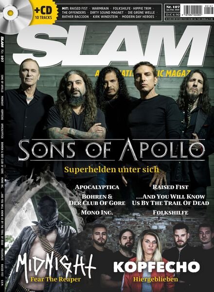 SLAM Alternative Music Magazine – Januar-Februar 2020 Cover